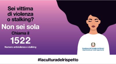 Sei vittima di violenza o stalking? Non sei sola. Chiama il 1522 – Numero antiviolenza e stalking