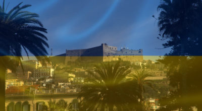 Castel Sant’Elmo si illumina per la pace