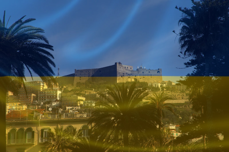 Castel Sant’Elmo si illumina per la pace