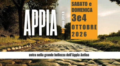 APPIA DAY 2026. Due giornate per riscoprire la strada che unisce territori, storie e comunità